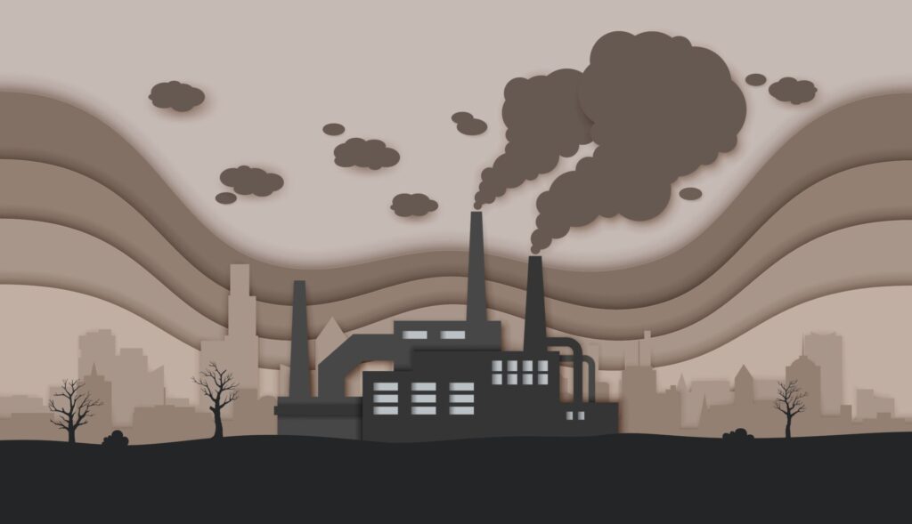 aper cut factory pollution